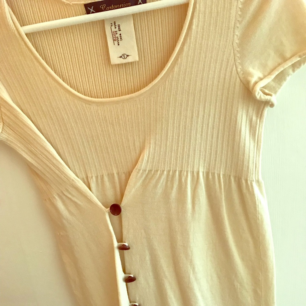 Cream blouse